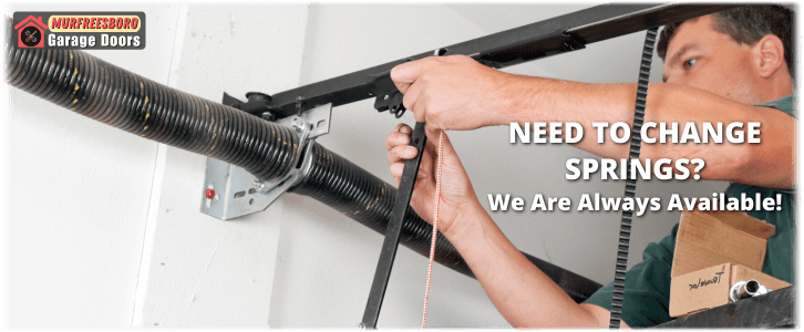 Broken Garage Door Spring Murfreesboro TN